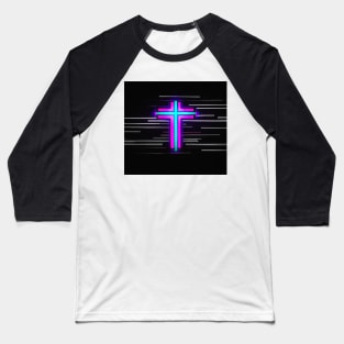 Neon cross Baseball T-Shirt